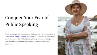 Public Speaking Coach Near Me - Creative Thread Coaching