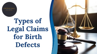 Types of Legal Claims for Birth Defects
