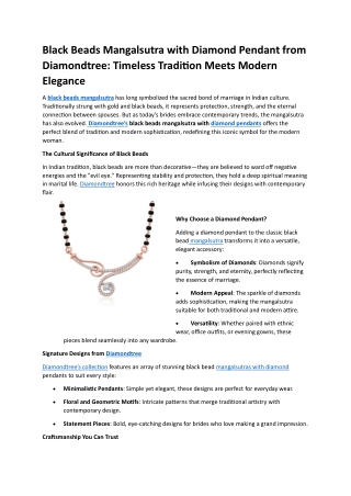 diamondtree  Black beads mangalsutra (1)