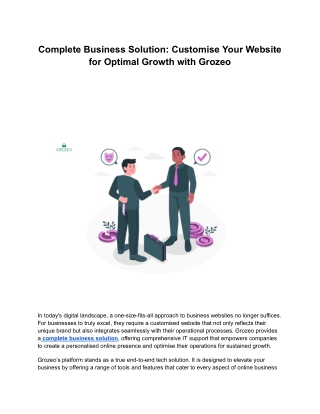 Complete Business Solution_ Customise Your Website for Optimal Growth with Grozeo