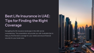 Best Life Insurance In UAE