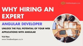 Why Hiring an Expert  Angular Developer