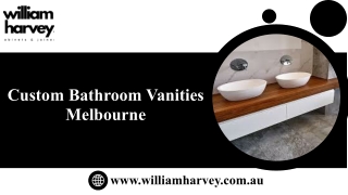 Custom Bathroom Vanities Melbourne