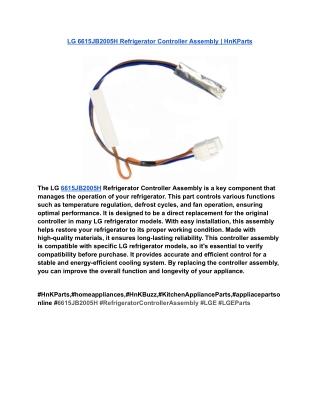 LG 6615JB2005H Refrigerator Controller Assembly _ HnKParts