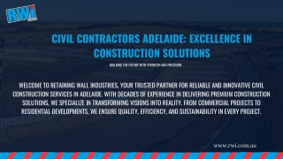Civil Contractors Adelaide