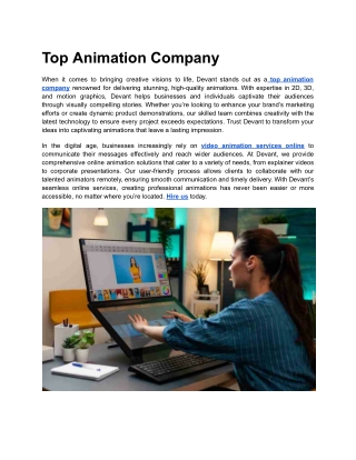 Top Animation Company