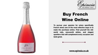 Buy French Wine Online