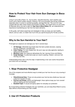 Hair Care Boca Raton, FL