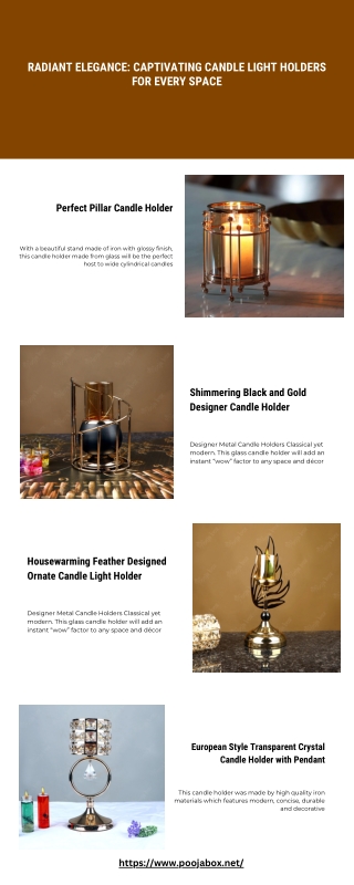 Radiant Elegance Captivating Candle Light Holders for Every Space