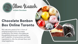 Chocolate Bonbon Box Online Toronto