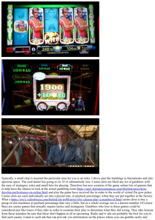 Choosing Casino Bonus