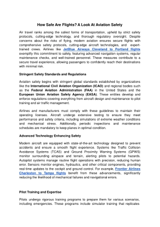 How Safe Are Flights - Google Docs