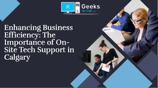 On-site tech support Calgary