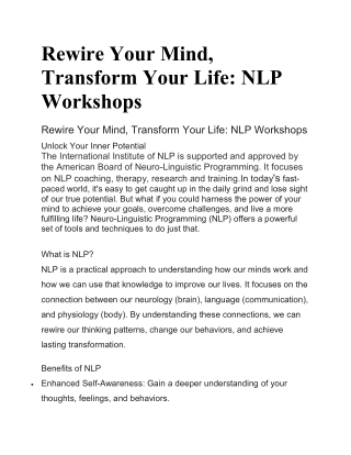 Nlpinstituteofmumbai