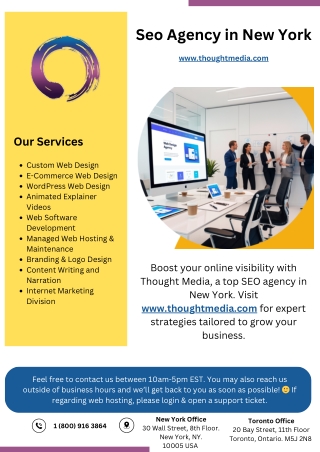 Seo Agency in New York - www.thoughtmedia.com
