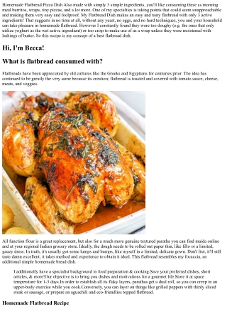 Easy Soft Flatbread Recipe No Yeast