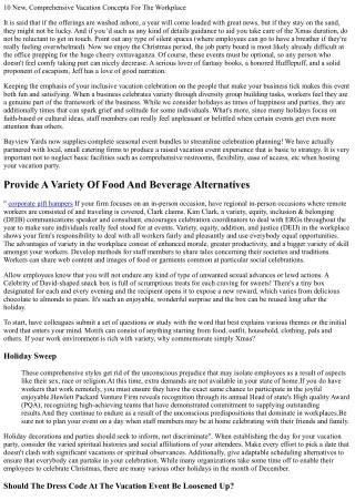 10 New, Inclusive Vacation Ideas For The Workplace