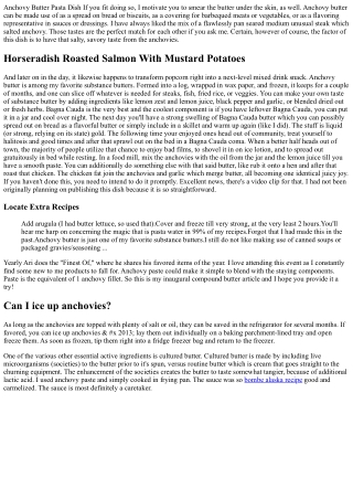 Anchovy Butter Pasta Dish