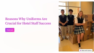 10 Reasons Why Uniforms Are Crucial for Hotel Staff Success
