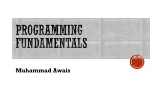 Programming Fundamentals Basics