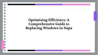 Window Replacement Services in Napa