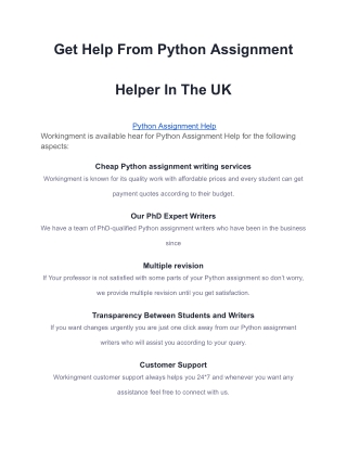 _Python Assignment Help