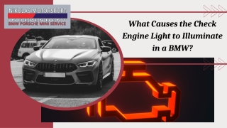What Causes the Check Engine Light to Illuminate in a BMW