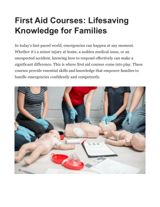 CPR Training: A Skill for Lifeguards