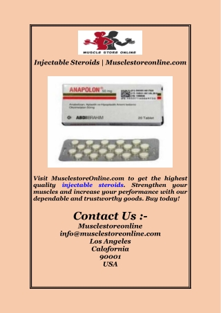Visit MusclestoreOnline.com to get the highest quality injectable steroids. Stre