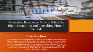 Navigating Excellence: How to Select the Right Accounting and Consulting Firm