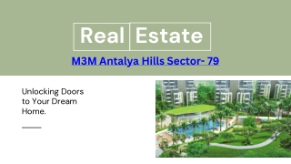 The Best Luxury in Gurgaon| M3M Antalya Hills Sector 79