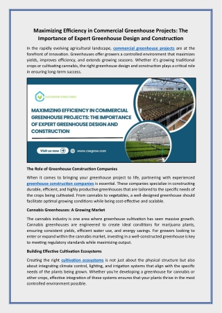 Greenhouses Manufacturers