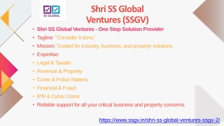 Shri SS Global Ventures : Trusted One-Stop Solution Provider