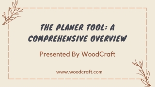 The Planer Tool A Comprehensive Overview