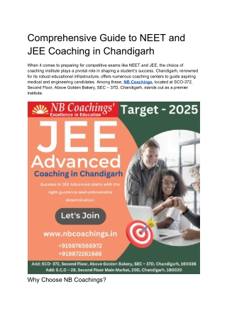 Comprehensive Guide to NEET and JEE Coaching in Chandigarh_compressed