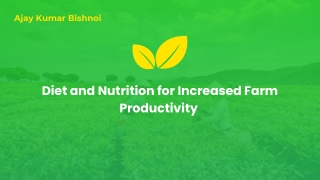 Redefining Sustainable Agriculture and Livestock Management in Chennai