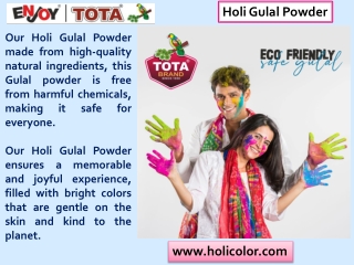 Holi Gulal Powder Eco-Friendly, Skin-Safe, and Vibrant for a Joyful Celebration