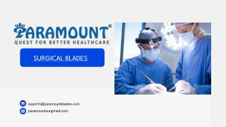 SURGICAL BLADES _ PARAMOUNT SURGIMED