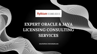 Expert Oracle & Java Licensing Consulting Services