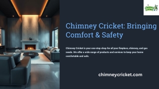 Chimney Cricket Bringing Comfort & Safety
