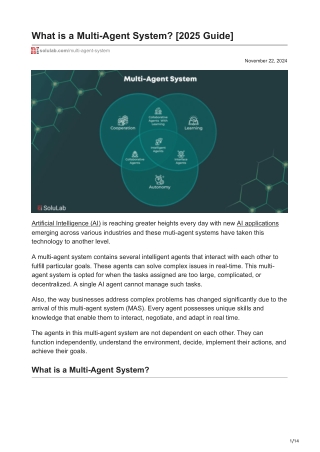What is a Multi-Agent System 2025 Guide