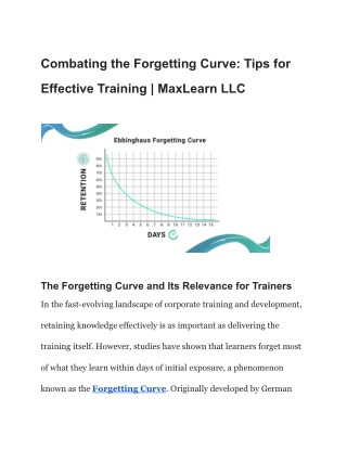 Combating the Forgetting Curve_ Tips for Effective Training _ MaxLearn LLC