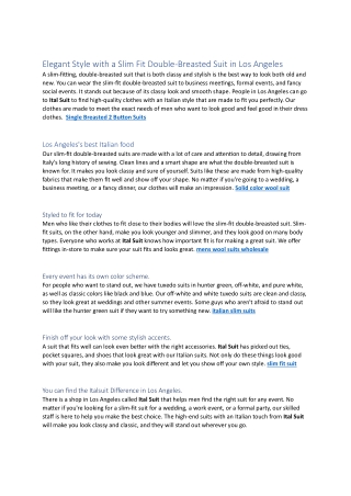 big tall italian suits