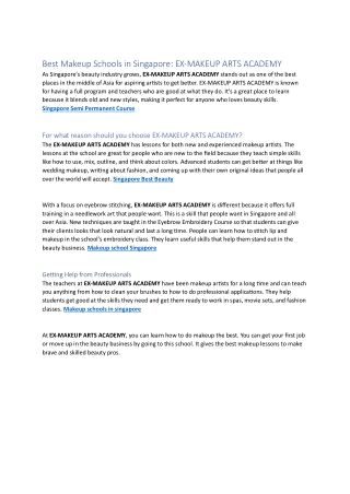 Eyebrow Embroidery Course