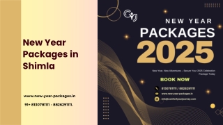 Welcome 2025 in Style: New Year Packages in Shimla