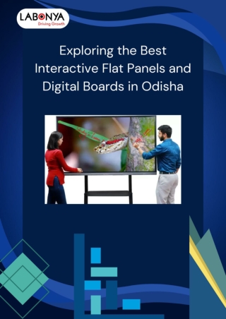 Exploring the Best Interactive Panels and Digital Boards in Odisha