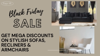 Black Friday Sofa Sale: Get Mega Discounts on Stylish Sofas, Recliner & Armchair