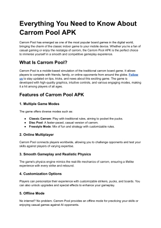 Everything You Need to Know About Carrom Pool APK (1) (1)