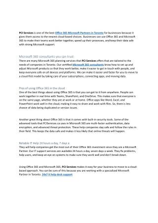 Our certified Microsoft 365 consultants