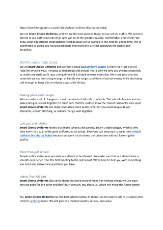 good Bulk uniform supply